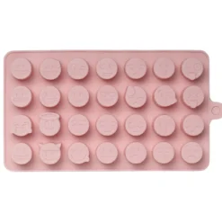 Silikonform 28 smileys av alla sorter! Gjutform för livsmedel, betong, resin m.m. 20×11×1,5 cm