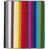 Silkespapper 68 ark à 70×50 cm, basfärger. 17 färger, 4 av var. 14 g/m²