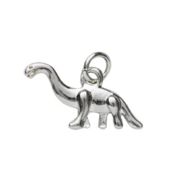 Silverfärgat hänge charm dinosaurie brontosaurus 20×10 mm