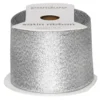 Silvrigt glitterband – 8 m långt 40 mm brett
