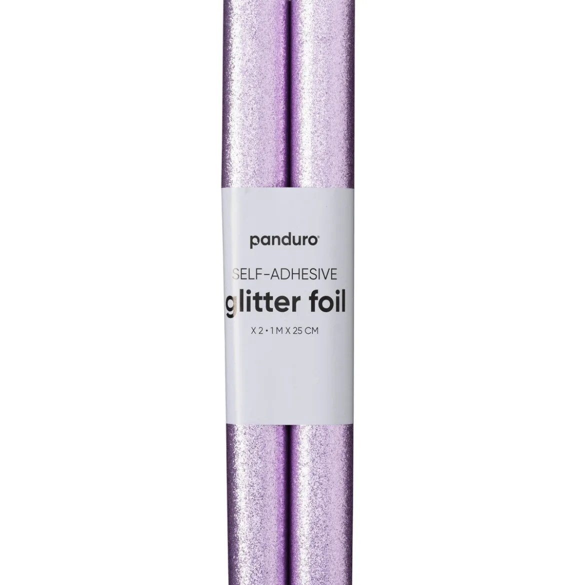 Självhäftande glitterpapper rosa, 2 rullar à 25×100 cm