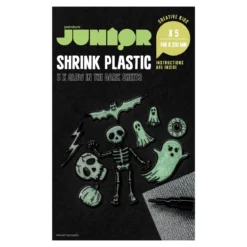 Självlysande glow in the dark krympplast – 5 ark A5 (148x210 mm)
