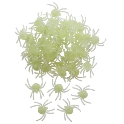 50 självlysande / glow in the dark spindlar – spring för livet!