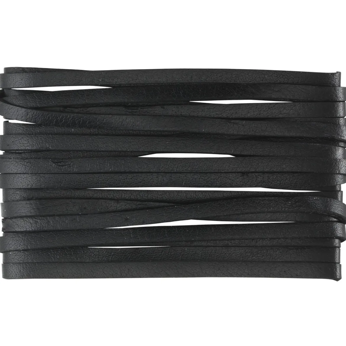 Skinnsnöre 3 mm 3 m svart
