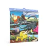 Skissblock dinosaurier, 15×15 cm, 60 sidor, 230 g/m²