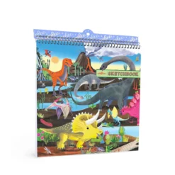 Skissblock dinosaurier, 15×15 cm, 60 sidor, 230 g/m²