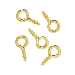 Skruvöglor 8 mm guld 50 st.