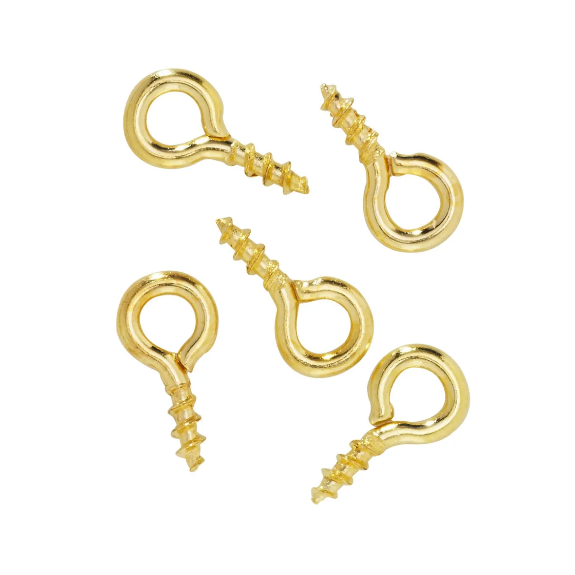 Skruvöglor 8 mm guld 50 st.