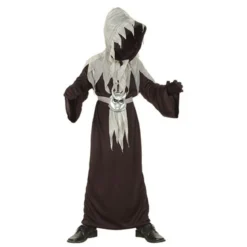Skuggväktare, utklädnad halloween, storlek 122–134, för barn 7–9 år