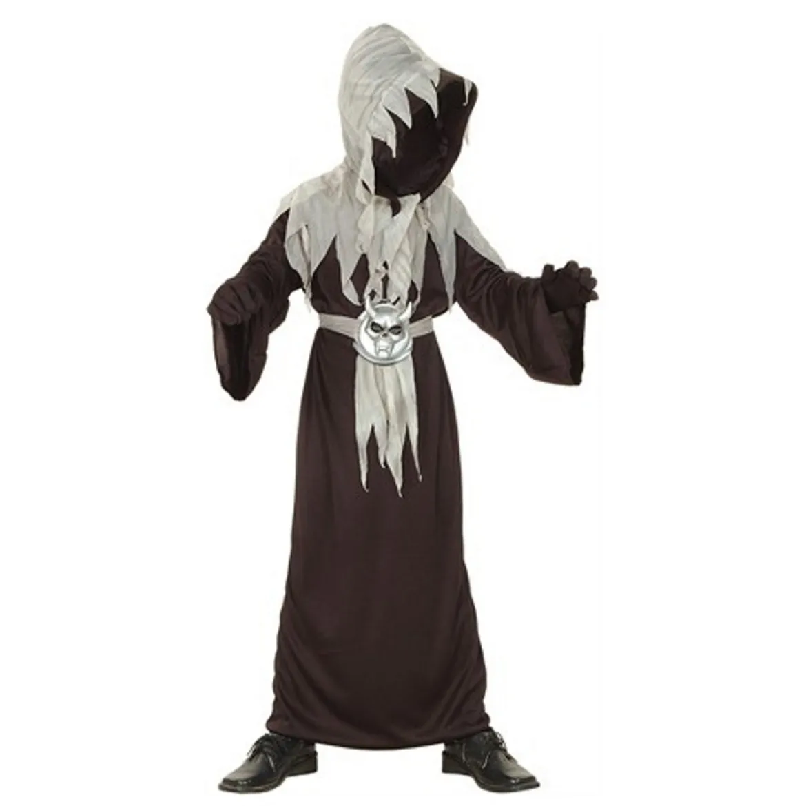 Skuggväktare, utklädnad halloween, storlek 122–134, för barn 7–9 år