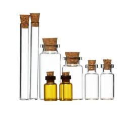 Små flaskor Corked Vials