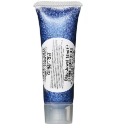 Smink glittergel blå