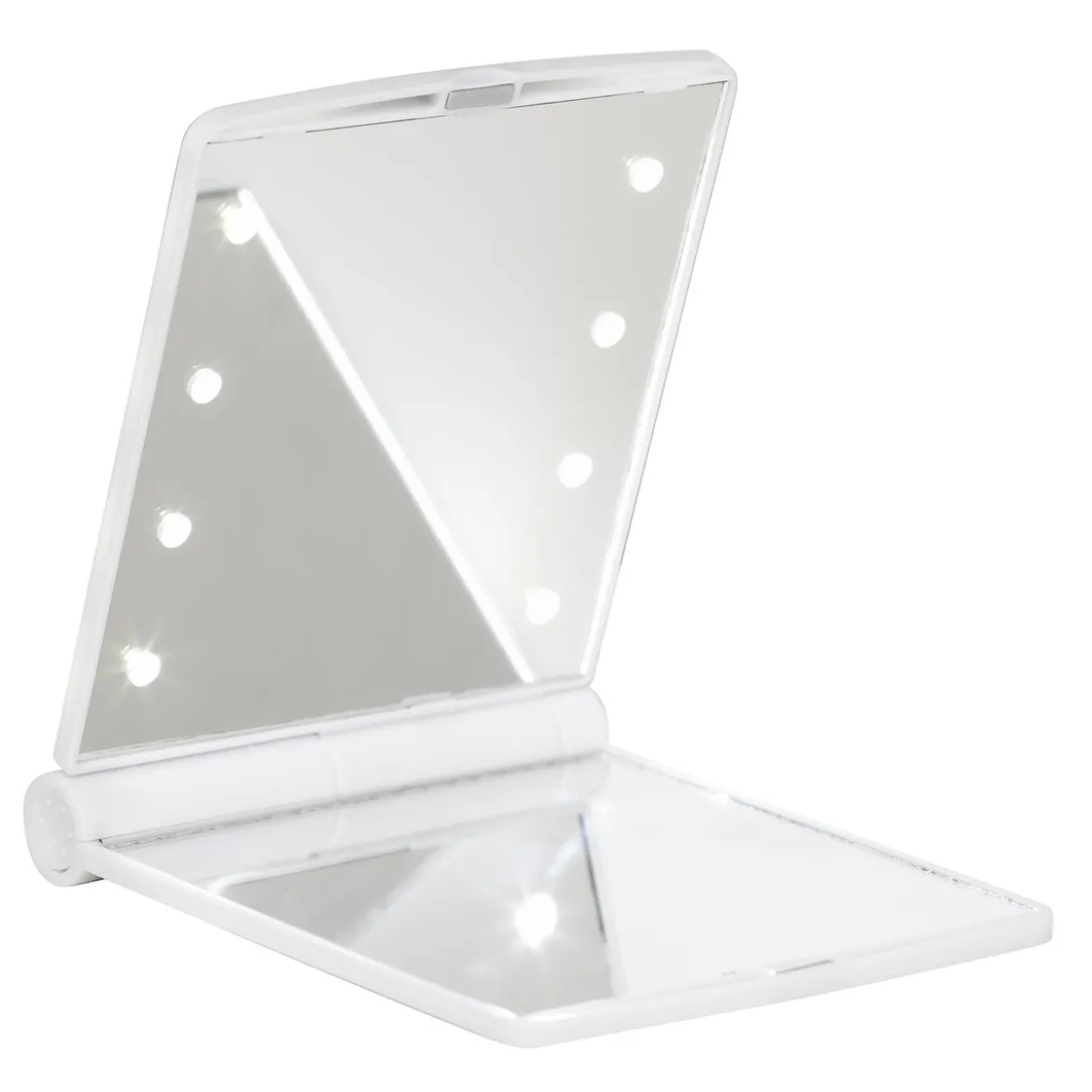Sminkspegel med ljus Mini – 8,5×11×1 cm hopfälld