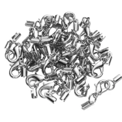 Smyckeslås silverfärg 10st