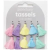 Smycketofsar, tassels för smycken 20 mm färgmix 10 st