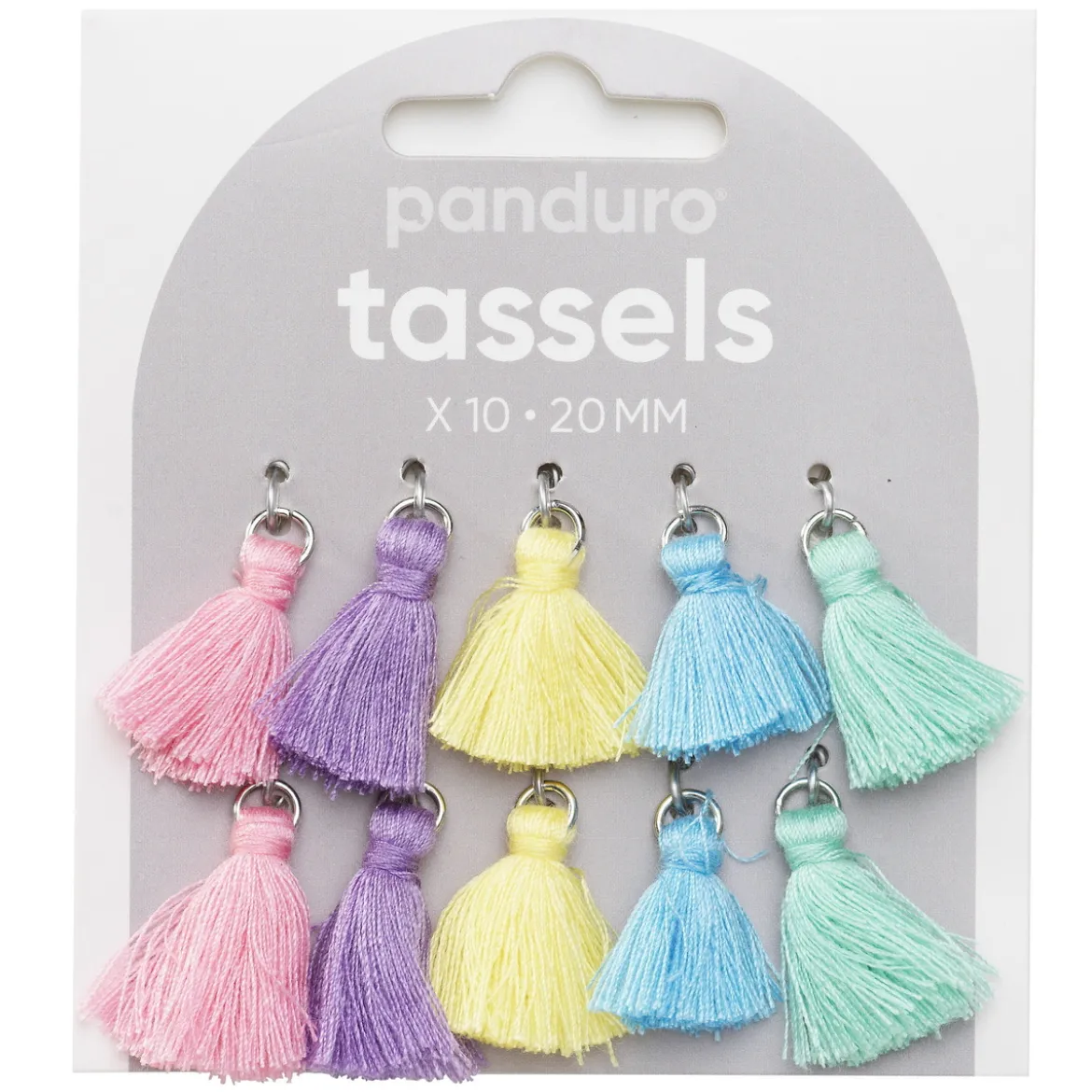 Smycketofsar, tassels för smycken 20 mm färgmix 10 st