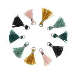 Smycketofsar, tassels för smycken 12 mm trend 10 st