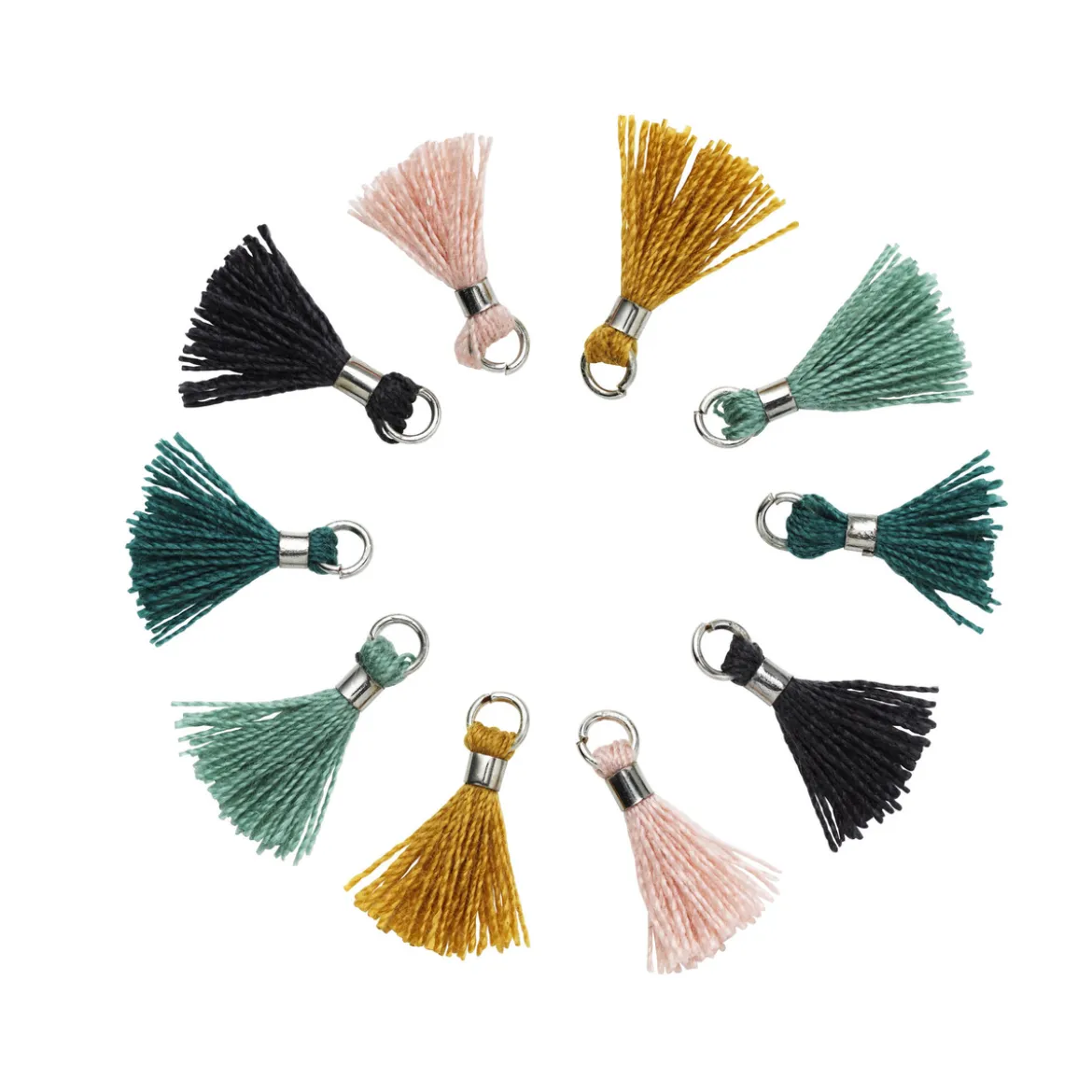 Smycketofsar, tassels för smycken 12 mm trend 10 st