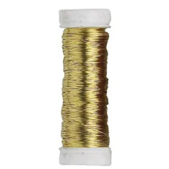 Smycketråd av koppar 0,3 mm / 40 m guld