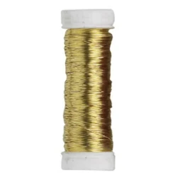 Smycketråd av koppar 0,5 mm / 20 m guld