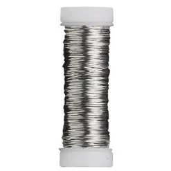 Smycketråd av koppar 0,3 mm / 40 m silver