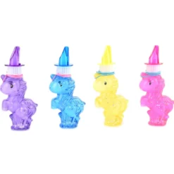 Såpbubblor + visselpipa i form av en toksöt enhörning! H. 15 cm. Pris per styck