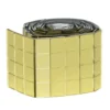 Spegelmosaik av guldigt glas på rulle, självhäftande, 400 st. 10×10 mm rutor