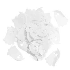 Spöken till halloween, ca 75 st. 25×38 mm, konfetti av plast