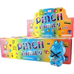 Squeezy Monster Glitter, H. 8 cm – klämvänligt monster, pris per styck, säljs assorterat online