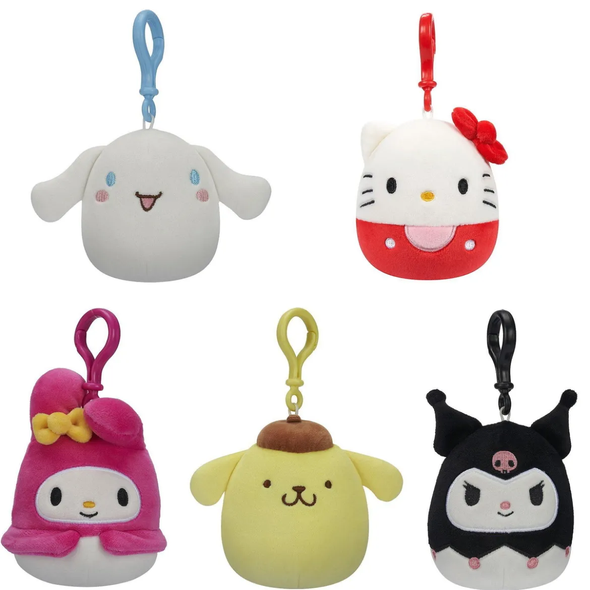 Squishmallows Clip-on 9 cm, tema Hello Kitty, pris per styck, säljs assorterat online