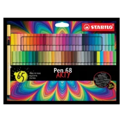 Stabilo Pen 68 Arty 65-pack – tuschpennor med 1 mm spetsbredd
