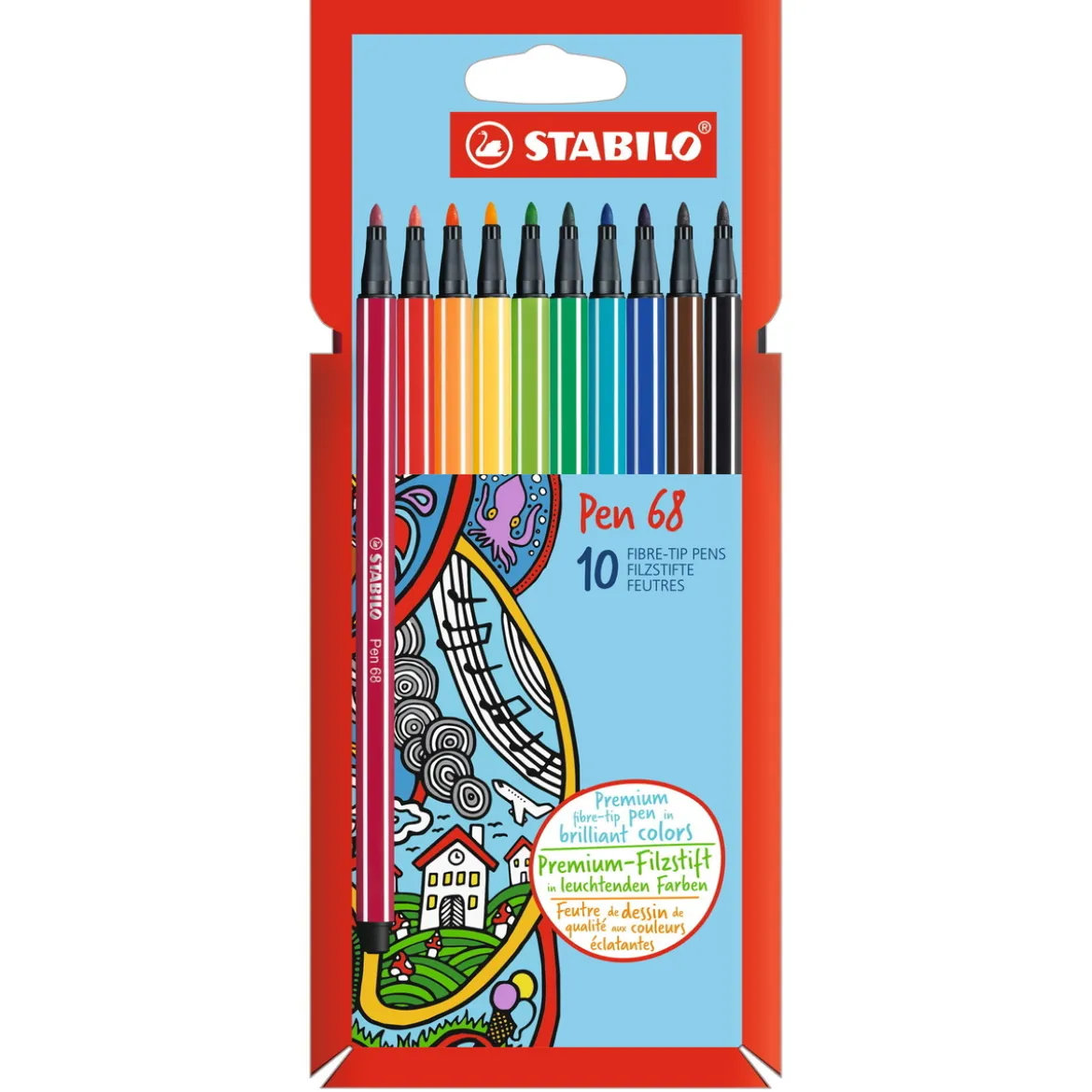Stabilo Pen 68 Basic 20-pack