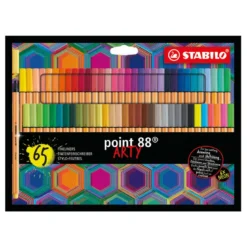 Stabilo Point 88 Arty 65-pack – fineliners med 0,4 mm spetsbredd