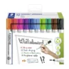 Staedtler Lumocolor Whiteboard Markers, set med 10 whiteboardpennor