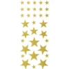 Stickers 4 ark stjärnor guld