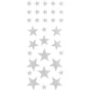 Stickers 4 ark stjärnor silver