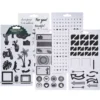 Stickersblock Svart/Vit 20 ark