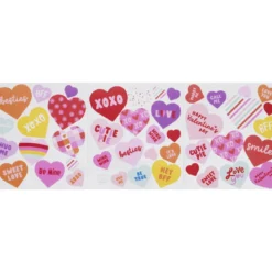 Stickers Hearts, kärleksfulla klistermärken med massor av hjärtan, 3 ark à 12×13,5 cm