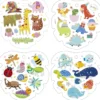 Stickers-häfte vilda djur