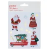 Stickers Jultomtar, juliga klistermärken med olika tomtar, 3 ark, 12×13,5 cm