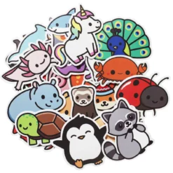 Stickers med söta djur från hela världen! ca 50 söta klistermärken