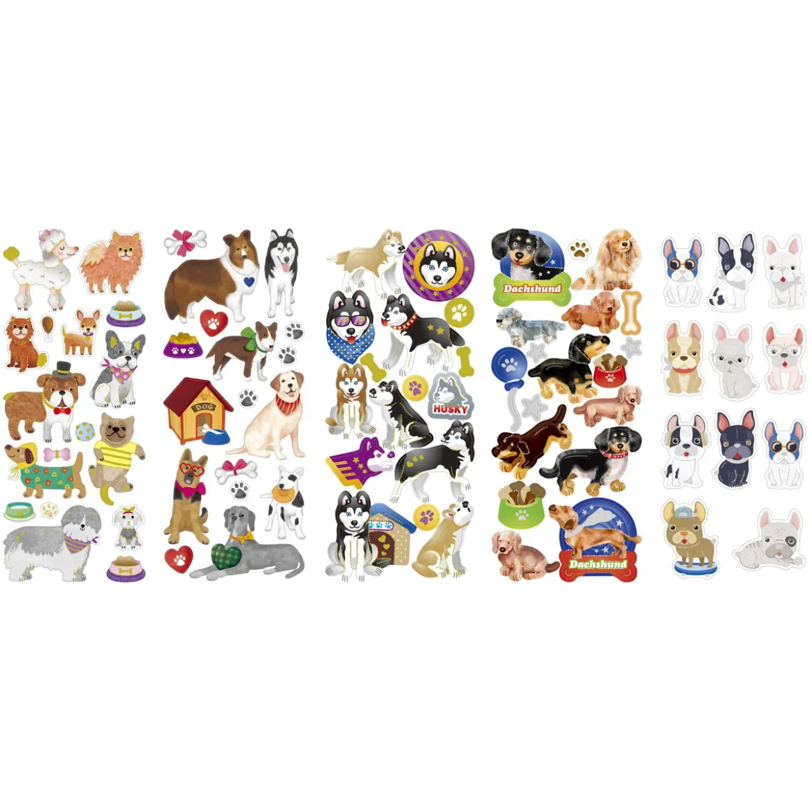 Stickers 10p massor av hundar