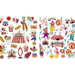Stickers 4p Skoj på cirkus