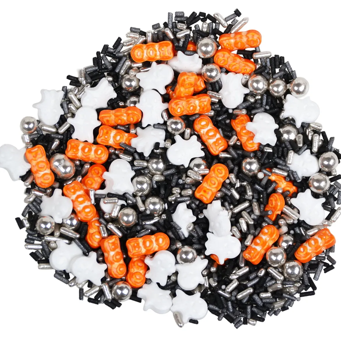Strösselmix halloween 40g, hemskt strössel till kakor, tårtor och muffins.