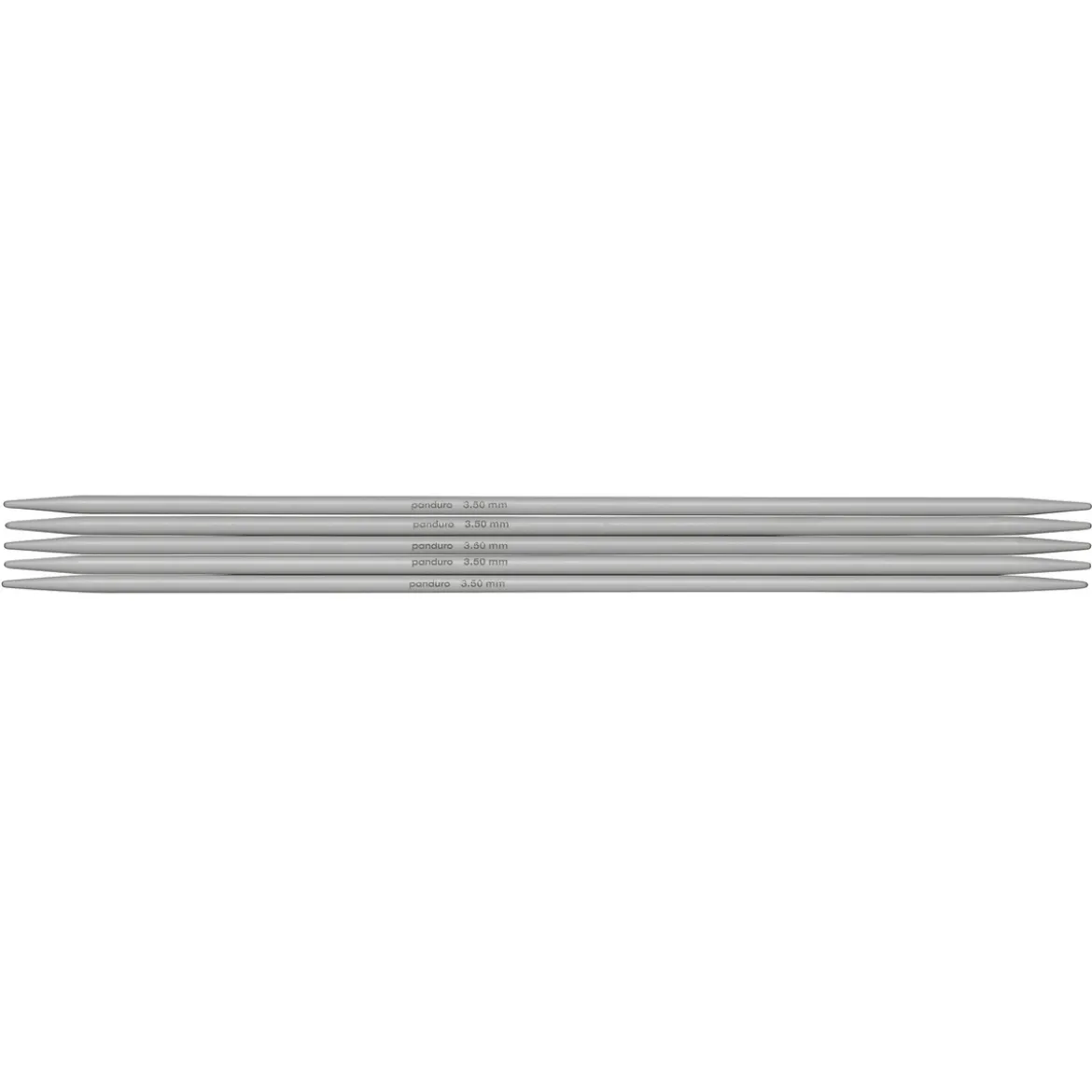 Strumpstickor, 5 st. Längd 20 cm Ø3,5 mm – aluminium