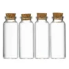 4 st. små korkförsedda glasflaskor / vialer – 40 ml