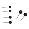 60 st. svarta ögon i tre olika storlekar – Ø4, 5, 6 mm