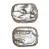 Sötvattenspärlor odlade, 2 st. ca 15×20 mm stora, 1 mm håldiameter