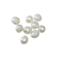 Sötvattenspärlor odlade 50 st. 3 mm stora, 0,6 mm håldiameter