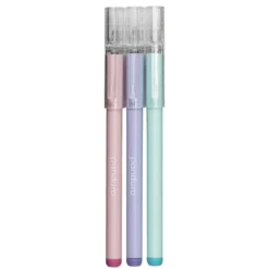 Suddbar gelpenna 3-pack, rosa, lila och blått bläck